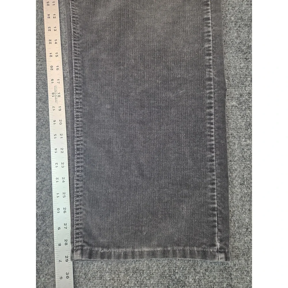 Levis 569 Loose Straight Corduroy Pants Mens 38x30 Charcoal Gray 5-Pocket Cords